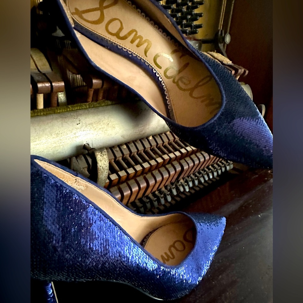SAM EDELMAN SEQUIN 7.5 *pristine* classy sassy swanky sweet and spicy FLAWLESS
